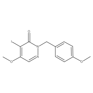 4-Iodo-5-methoxy-2-(4-methoxybenzyl)pyridazin-3(2H)-one Structure