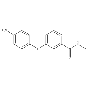 4-(4-aminophenylthio)-N-methylpicolinamide结构式