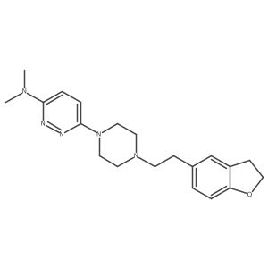 6-{4-[2-(2,3-dihydro-1-benzofuran-5-yl)ethyl]piperazin-1-yl}-N,N-dimethylpyridazin-3-amine Structure