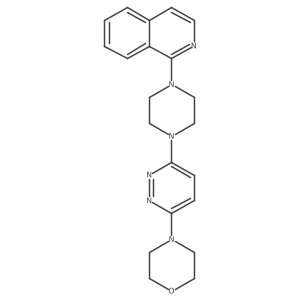 1-{4-[6-(Morpholin-4-yl)pyridazin-3-yl]piperazin-1-yl}isoquinoline结构式