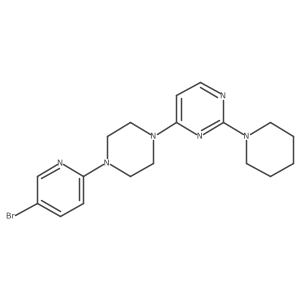 4-[4-(5-Bromopyridin-2-yl)piperazin-1-yl]-2-(piperidin-1-yl)pyrimidine Structure