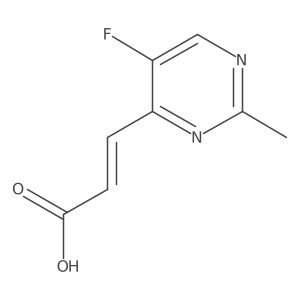 (E)-3-(5-Fluoro-2-methylpyrimidin-4-yl)acrylic acid结构式