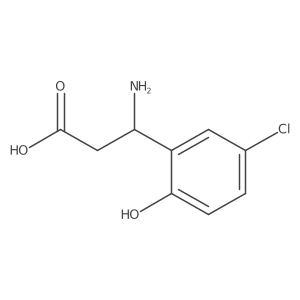 3-Amino-3-(5-chloro-2-hydroxyphenyl)propanoic acid结构式