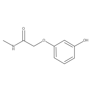 2-(3-hydroxyphenoxy)-N-methylacetamide结构式