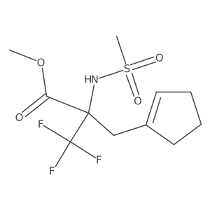 Methyl 2-[(cyclopentene-1-YL)methyl]-3,3,3-trifluoro-2-(mesylamino)propanoate Structure