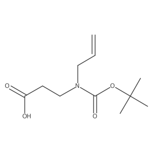 3-{[(Tert-butoxy)carbonyl](prop-2-en-1-yl)amino}propanoic acid Structure