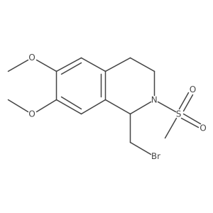 1-(Bromomethyl)-6,7-dimethoxy-2-(methylsulfonyl)-1,2,3,4-tetrahydroisoquinoline Structure