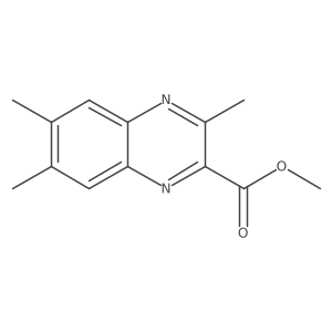 3,6,7-Trimethylquinoxaline-2-carboxylic acid methyl ester结构式