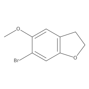 6-Bromo-5-methoxy-2,3-dihydrobenzofuran结构式