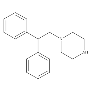1-(2,2-Diphenylethyl)piperazine结构式