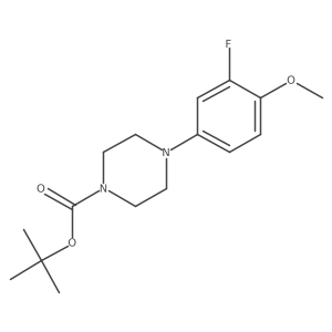 Tert-butyl 4-(3-fluoro-4-methoxyphenyl)piperazine-1-carboxylate Structure