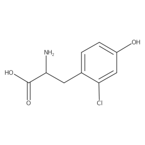 2-Amino-3-(2-chloro-4-hydroxyphenyl)propanoic acid结构式