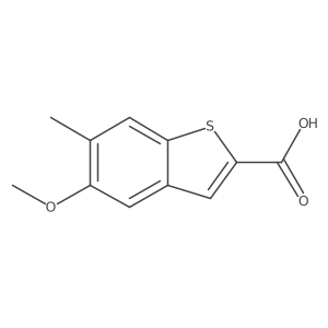 5-Methoxy-6-methyl-benzo[b]thiophene-2-carboxylic acid结构式
