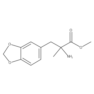Methyl I+/--amino-I+/--methyl-1,3-benzodioxole-5-propanoate Structure