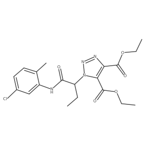 diethyl 1-(1-{[(5-chloro-2-methylphenyl)amino]carbonyl}propyl)-1H-1,2,3-triazole-4,5-dicarboxylate Structure