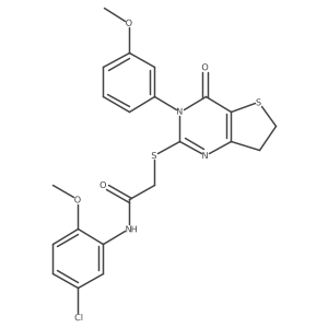 N-(5-chloro-2-methoxyphenyl)-2-((3-(3-methoxyphenyl)-4-oxo-3,4,6,7-tetrahydrothieno[3,2-d]pyrimidin-2-yl)thio)acetamide Structure