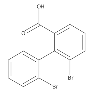 2',6-Dibromo[1,1'-biphenyl]-2-carboxylic acid结构式