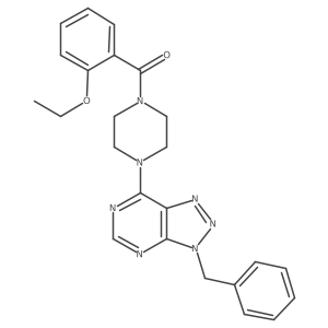 (4-(3-benzyl-3H-[1,2,3]triazolo[4,5-d]pyrimidin-7-yl)piperazin-1-yl)(2-ethoxyphenyl)methanone结构式