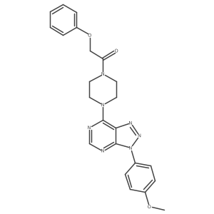 1-(4-(3-(4-methoxyphenyl)-3H-[1,2,3]triazolo[4,5-d]pyrimidin-7-yl)piperazin-1-yl)-2-phenoxyethanone Structure