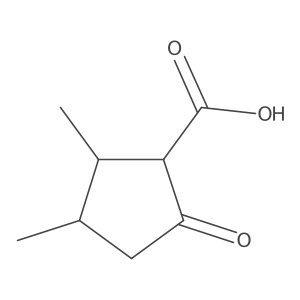 (1R,2R,3S)-2,3-Dimethyl-5-oxocyclopentane-1-carboxylic acid结构式