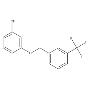3-{[3-(Trifluoromethyl)phenyl]methoxy}phenol结构式