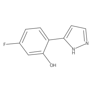 5-Fluoro-2-(1H-pyrazol-5-yl)phenol Structure