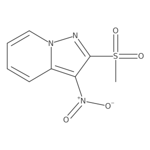 2-(Methylsulfonyl)-3-nitropyrazolo[1,5-a]pyridine结构式