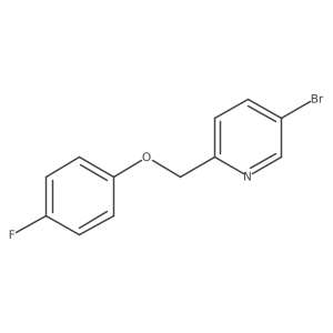 5-Bromo-2-(4-fluoro-phenoxymethyl)-pyridine Structure