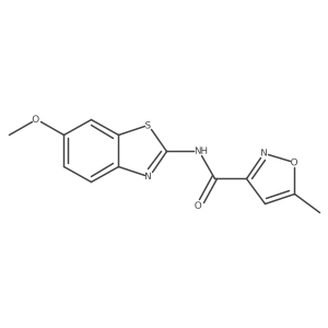 N-(6-methoxy-1,3-benzothiazol-2-yl)-5-methyl-1,2-oxazole-3-carboxamide Structure