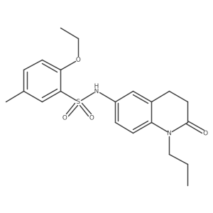 2-ethoxy-5-methyl-N-(2-oxo-1-propyl-1,2,3,4-tetrahydroquinolin-6-yl)benzenesulfonamide结构式