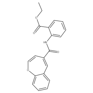 Ethyl 2-[(1-benzoxepin-4-ylcarbonyl)amino]benzoate结构式