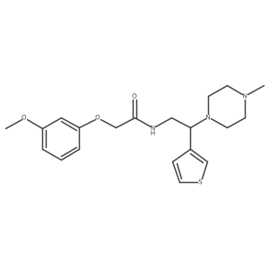 2-(3-methoxyphenoxy)-N-(2-(4-methylpiperazin-1-yl)-2-(thiophen-3-yl)ethyl)acetamide Structure