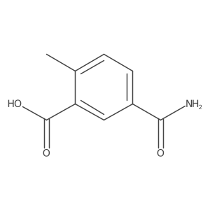 5-Carbamoyl-2-methylbenzoic acid结构式