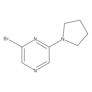 2-Bromo-6-(pyrrolidin-1-YL)pyrazine Structure