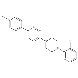 3-(4-Bromophenyl)-6-[4-(2-fluorophenyl)piperazin-1-yl]pyridazine Structure