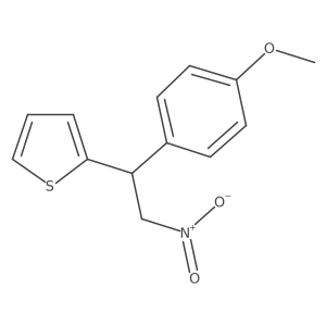2-(1-(4-Methoxyphenyl)-2-nitroethyl)thiophene Structure