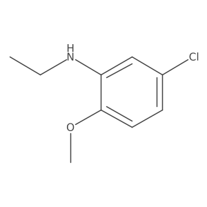 5-chloro-N-ethyl-2-methoxyaniline结构式