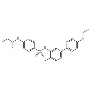 N-(4-(N-(5-(6-ethoxypyridazin-3-yl)-2-methylphenyl)sulfamoyl)phenyl)propionamide结构式
