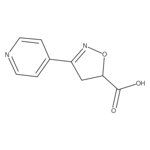 3-(Pyridin-4-yl)-4,5-dihydro-1,2-oxazole-5-carboxylic acid Structure