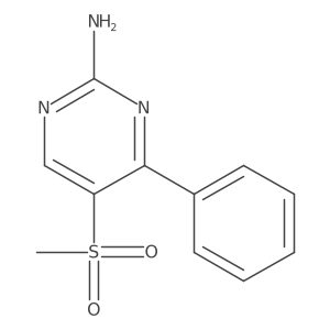 5-(Methylsulfonyl)-4-phenylpyrimidin-2-amine结构式