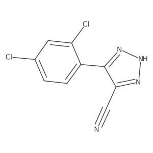 5-(2,4-Dichlorophenyl)-2H-1,2,3-triazole-4-carbonitrile结构式