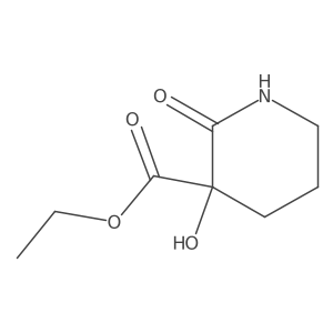Ethyl 3-hydroxy-2-oxopiperidine-3-carboxylate结构式