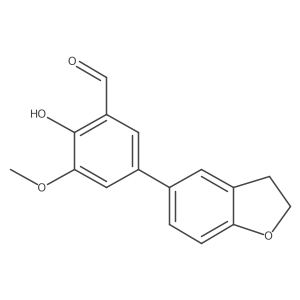 5-(2,3-Dihydro-5-benzofuranyl)-2-hydroxy-3-methoxybenzaldehyde Structure