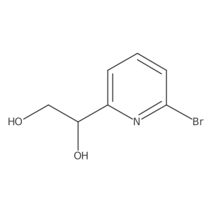 1-(6-Bromopyridin-2-yl)ethane-1,2-diol Structure