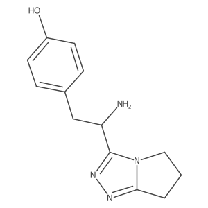 4-[2-Amino-2-(6,7-dihydro-5H-pyrrolo[2,1-c]-1,2,4-triazol-3-yl)ethyl]phenol Structure