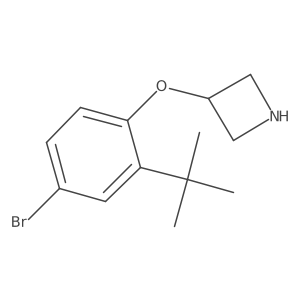 3-[4-Bromo-2-(tert-butyl)phenoxy]azetidine结构式