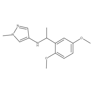 N-[1-(2,5-dimethoxyphenyl)ethyl]-1-methyl-1H-pyrazol-4-amine结构式