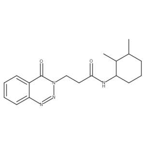 N-(2,3-dimethylcyclohexyl)-3-(4-oxo-3,4-dihydro-1,2,3-benzotriazin-3-yl)propanamide Structure