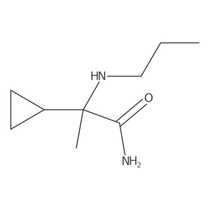 I+/--Methyl-I+/--(propylamino)cyclopropaneacetamide Structure