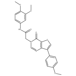 N-(3,4-dimethoxyphenyl)-2-[7-(4-methoxyphenyl)-4-oxo-3H,4H-thieno[3,2-d]pyrimidin-3-yl]acetamide Structure